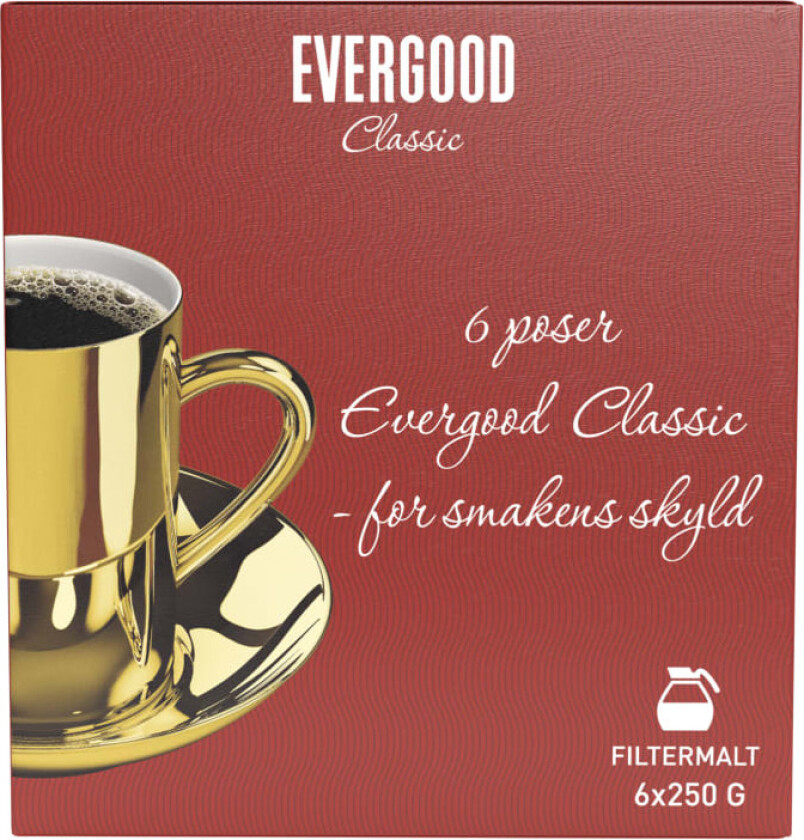 Evergood Classic Filtermalt 6x250g