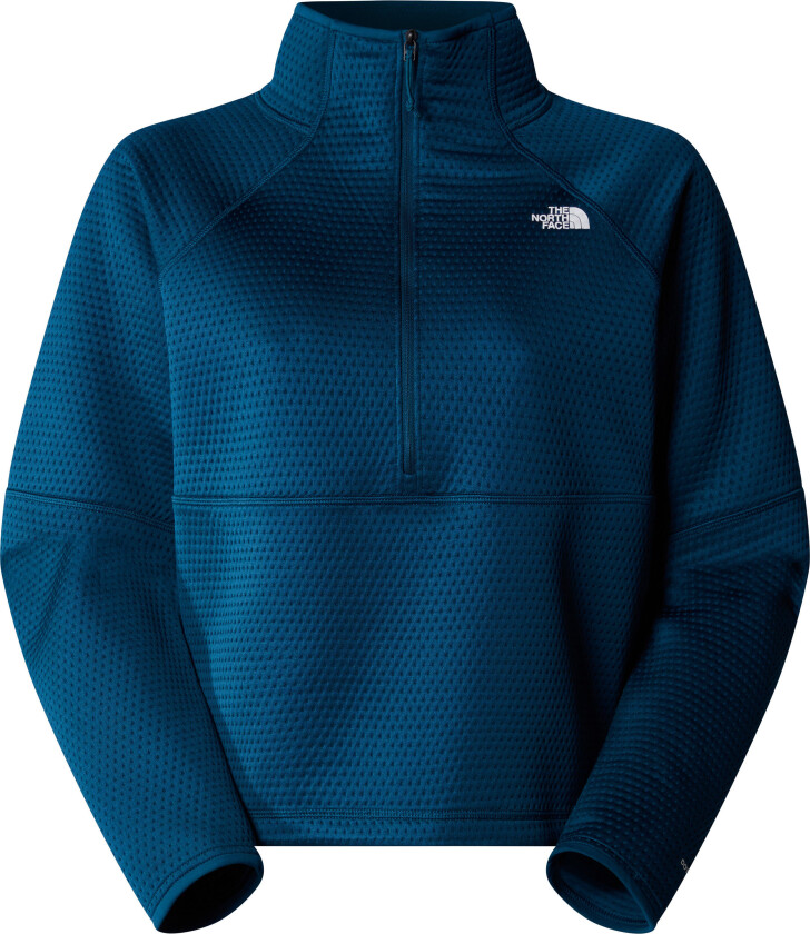 Women's Vertical Thermal 1/4 Zip Fleece Midnight Petrol XS