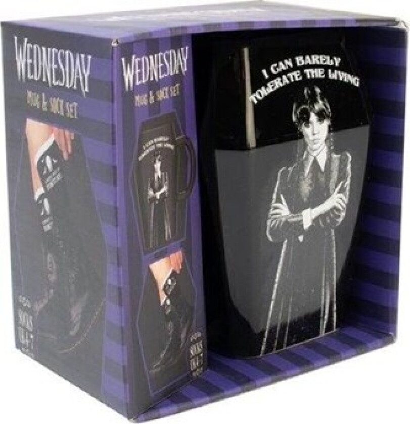 WEDNESDAY Coffin Mug and Sock Set - Sokker