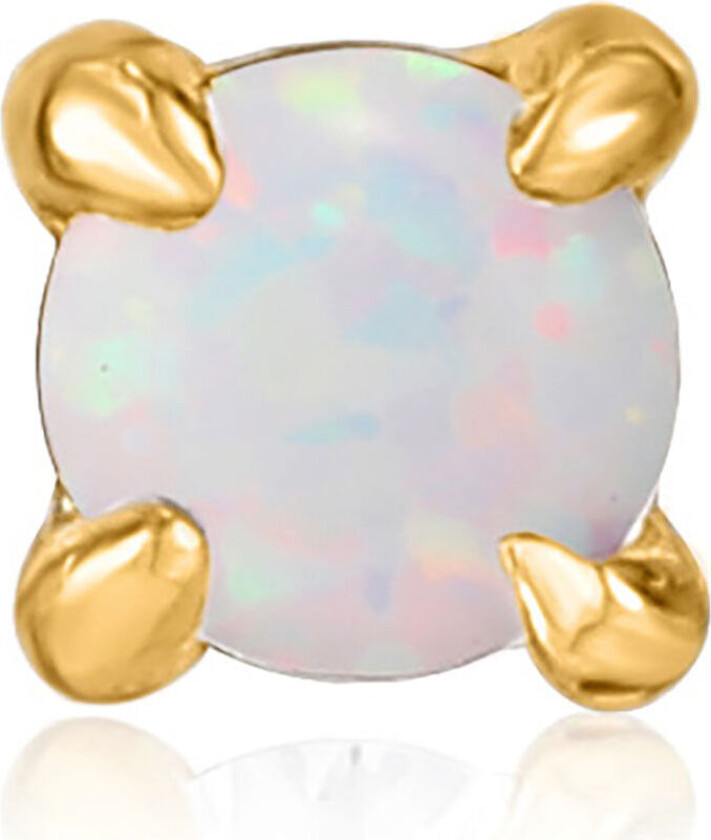 , Single stud i forgylt 925 sølv