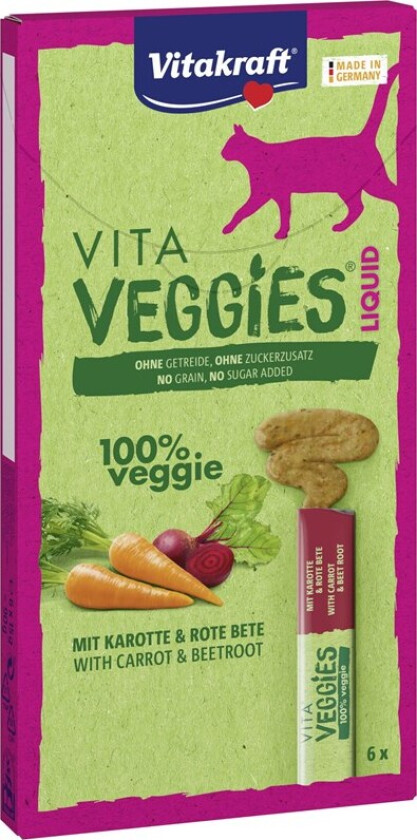 Cat Vita Veggies Liquid Carrot & Beetroot 15g x 6