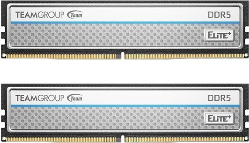 Team Elite Plus DDR5-5200 - 16GB - CL42 - Dual Channel (2 pcs) - Intel XMP - Sølv