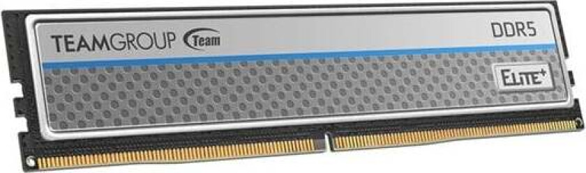 Team Elite Plus DDR5-4800 - 8GB - CL40 - Single Channel (1 pcs) - Intel XMP - Sølv