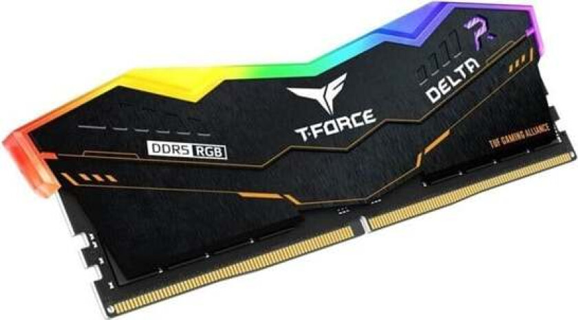 T-Force Delta TUF RGB DDR5-5600 - 16GB - CL36 - Single Channel (1 pcs) - Intel XMP - Svart med RGB