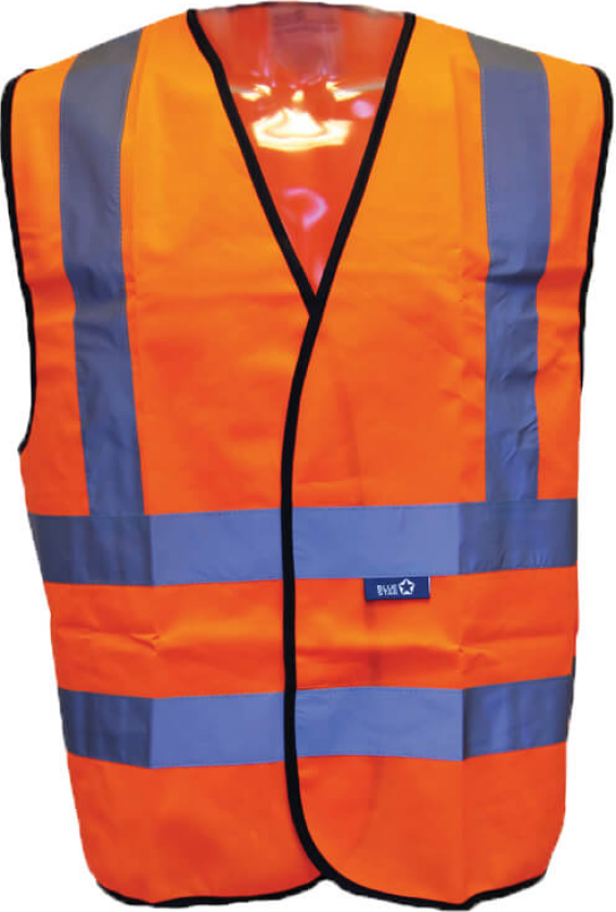 Refleksvest EN 20471 - Oransje - Str. XXL