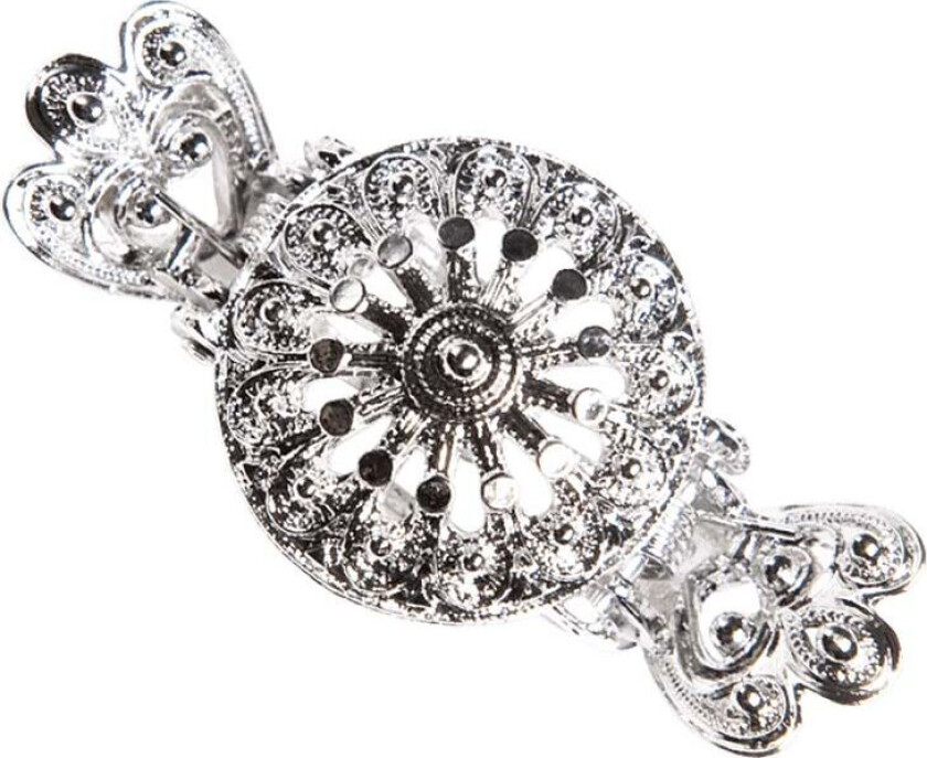 Hårklype Oda i 830 hvitt sølv, stor størrelse