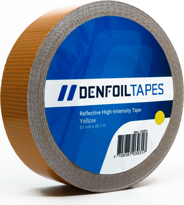 Gul Denfoil High Intensity reflekstape - 1 meter