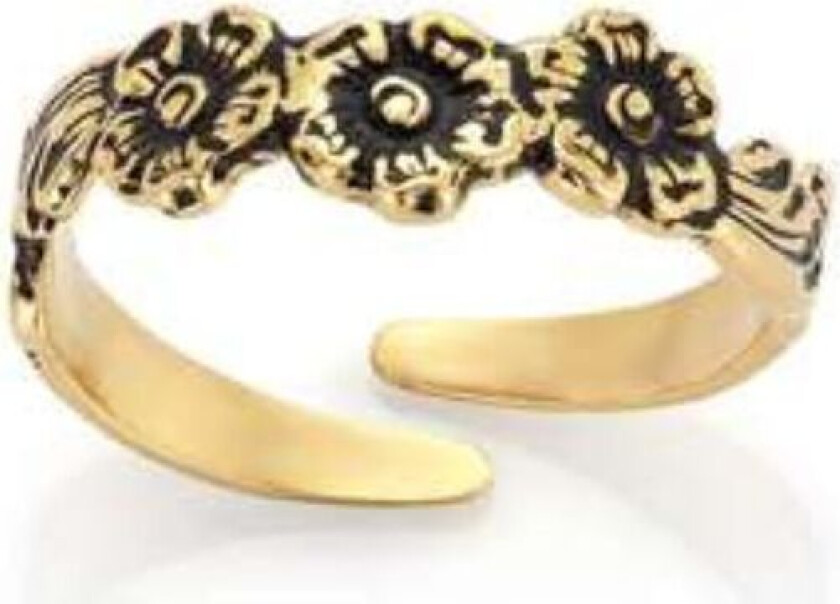 Løkenbunad, Ring i 925 forgylt sølv