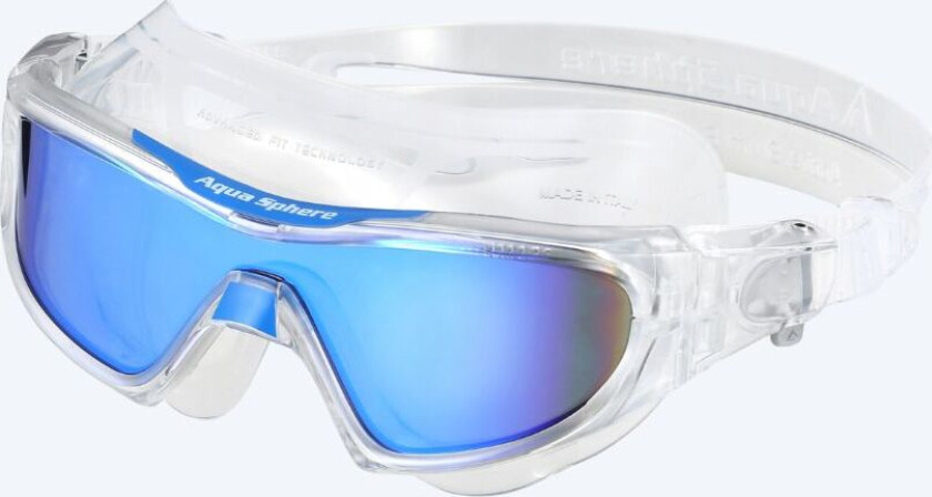 svømmemaske - Vista Pro Titanium Mirror - Klar/blå - Åpent vann svømmebriller - Maske