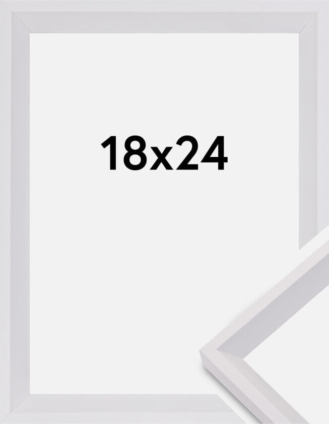 Ramme Globe Hvit 18x24 Cm