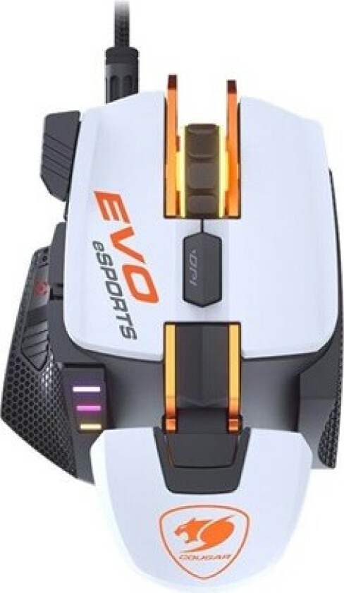 700M EVO - White - Mus - Optisk - 8 - Hvit