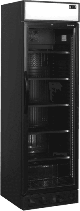 Tefcold Display Flaskekjøler Sort Cev435cp Black