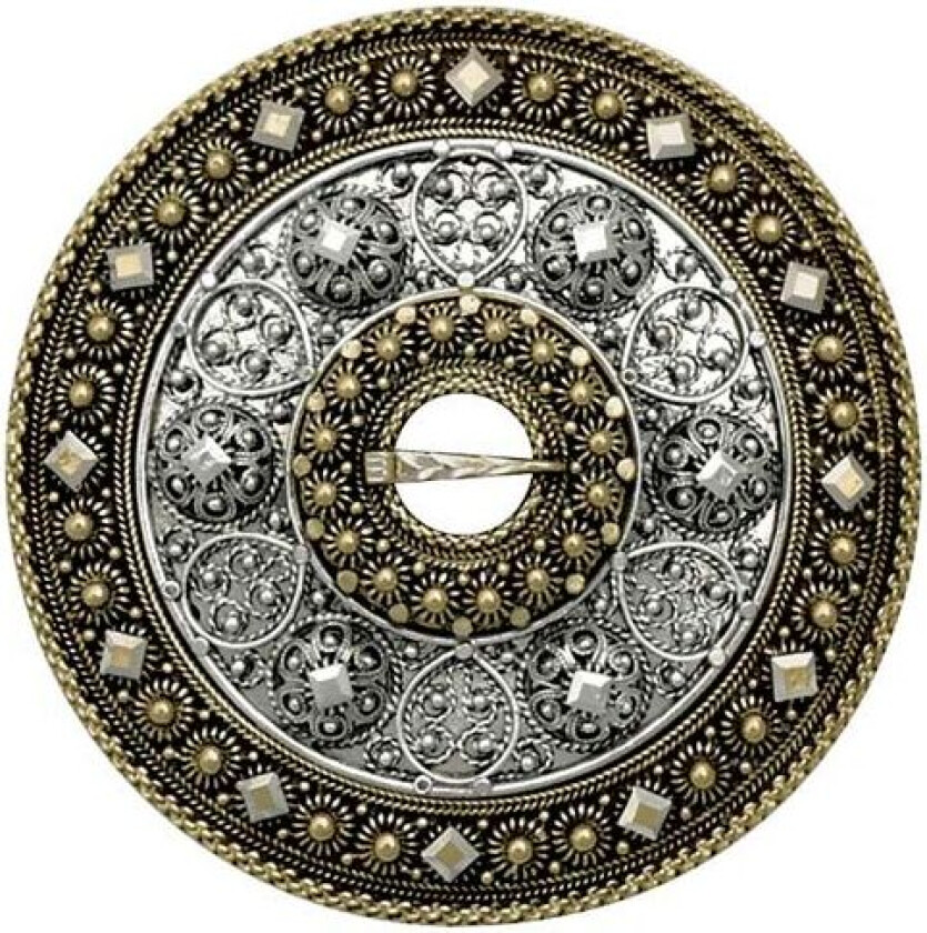 Bilde av Trandeimsølje i 830 oksidert og antikkforgylt sølv