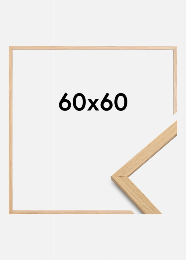 Ramme Edsbyn Akrylglass Eik 60x60 Cm
