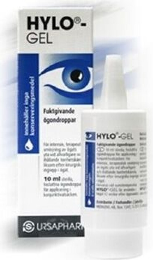 Hylo-Gel Fuktende Øyedråper 10 Ml