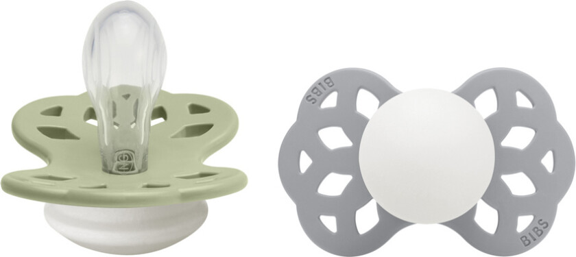 Pacifier Infinity Symmetrical Silicone Sage Glow/Cloud Glow