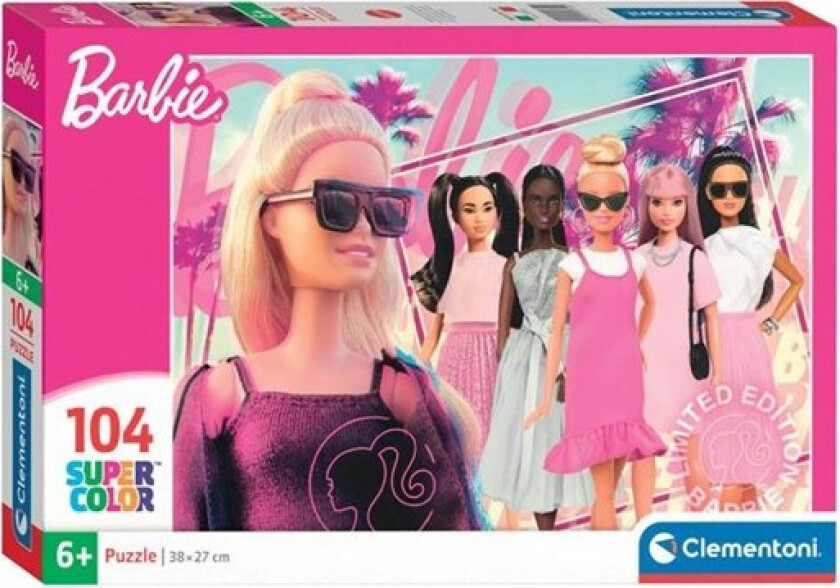 Jigsaw Puzzle Super Color Barbie 104pcs. Gulv