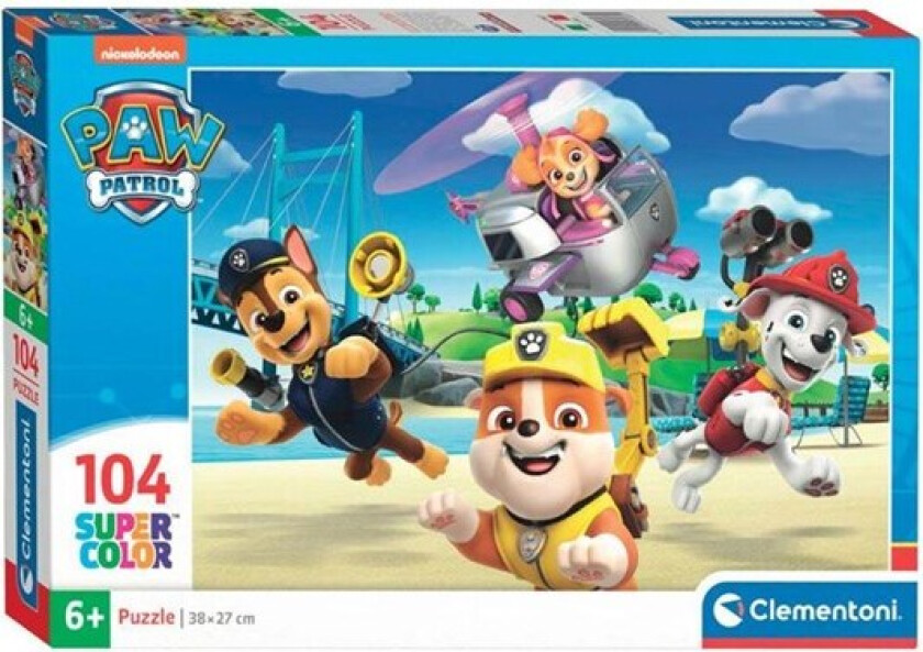 Jigsaw Puzzle Super Color PAW Patrol 104pcs. Gulv