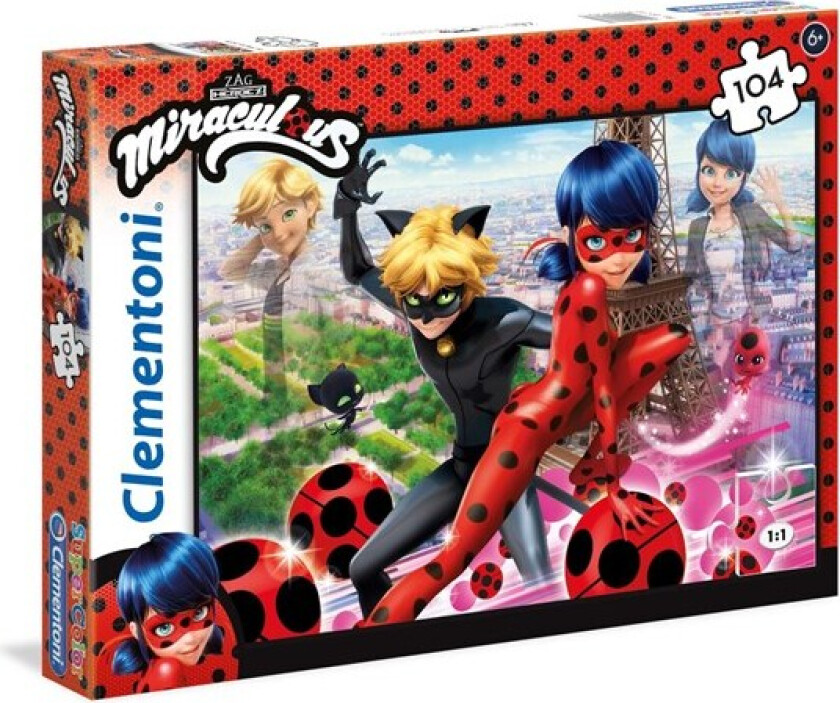 Jigsaw Puzzle Super Color Miraculous Ladybug 104pcs. Gulv