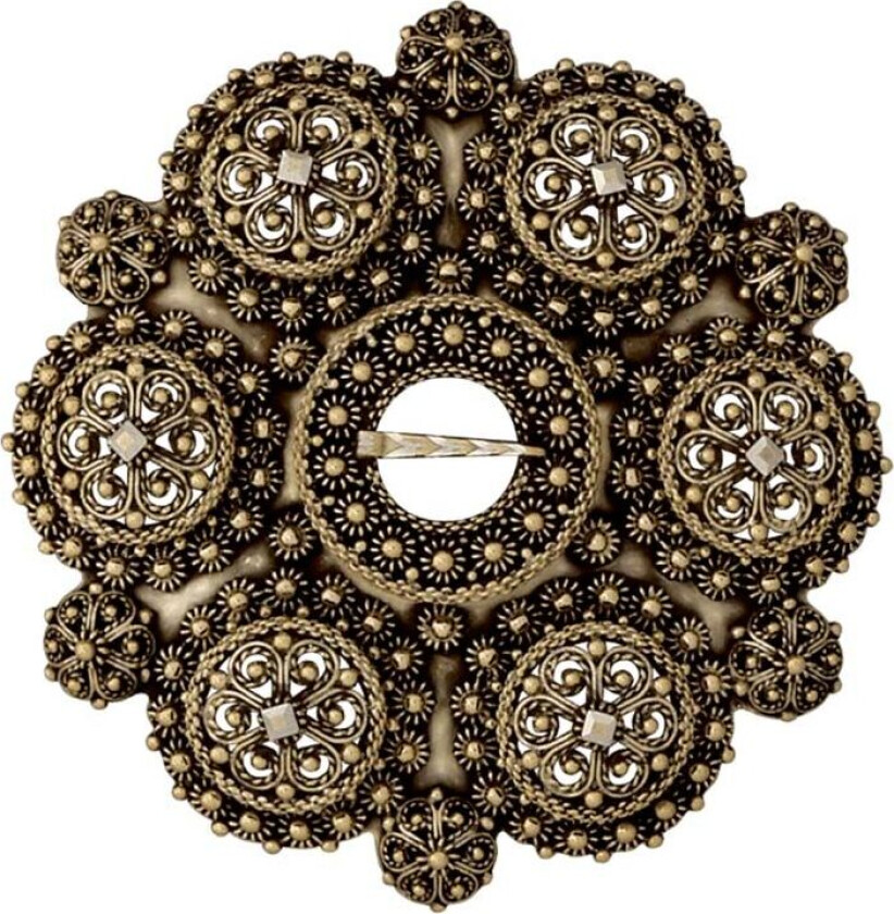 Bilde av Bolesølje Telemark i 830 antikkforgylt sølv, liten størrelse