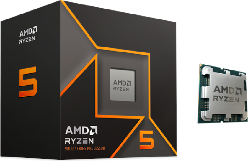 Ryzen 5 9600X Prosessor/CPU - 6 kjerner - 3.9 GHz - AM5 - Boks (uten kjøler)