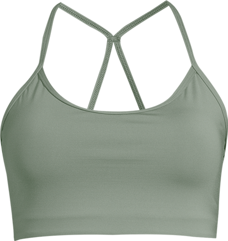 Sleek Strappy Sports Bra, Dusty Green