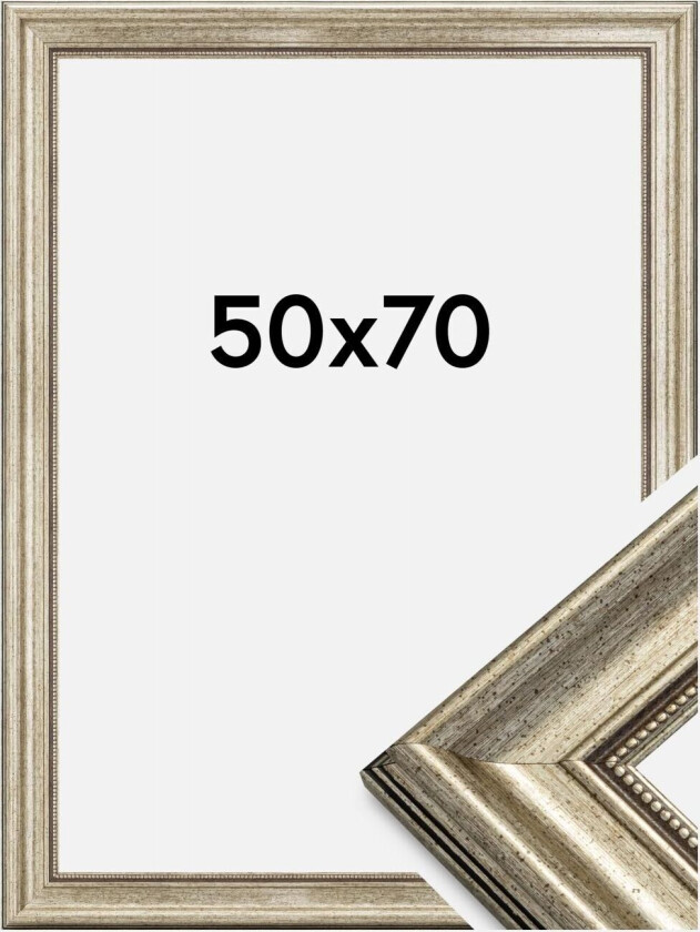 Ramme Rokoko Sølv 50x70 Cm