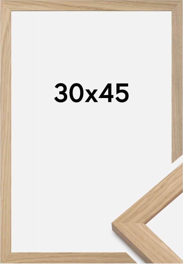 Ramme Oak Wood Akrylglass 30x45 Cm