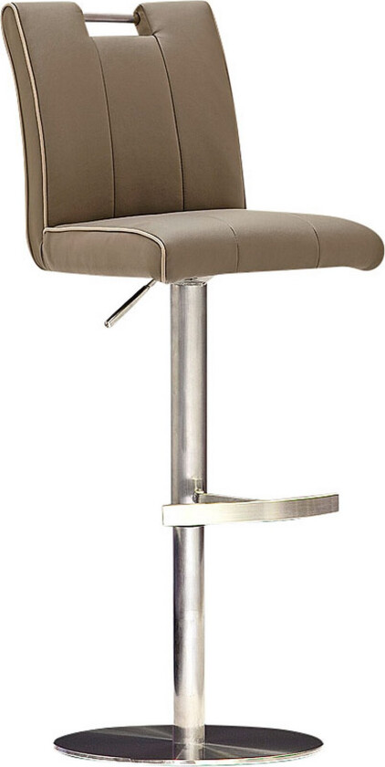 Navajo Barstol Rund Fot Lær - Beige