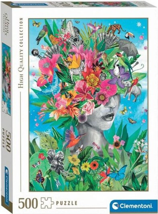 Jigsaw Puzzle Head in The Jungle 500pcs Gulv