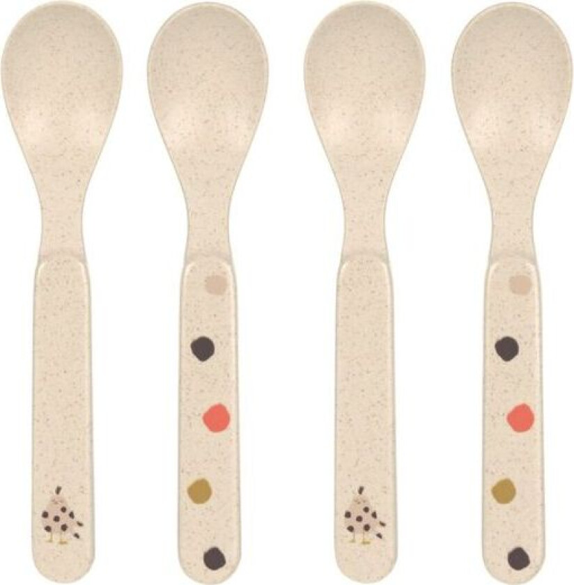 Lässig - Skje Sett 4-Pk Little Mateys Spicy Orange