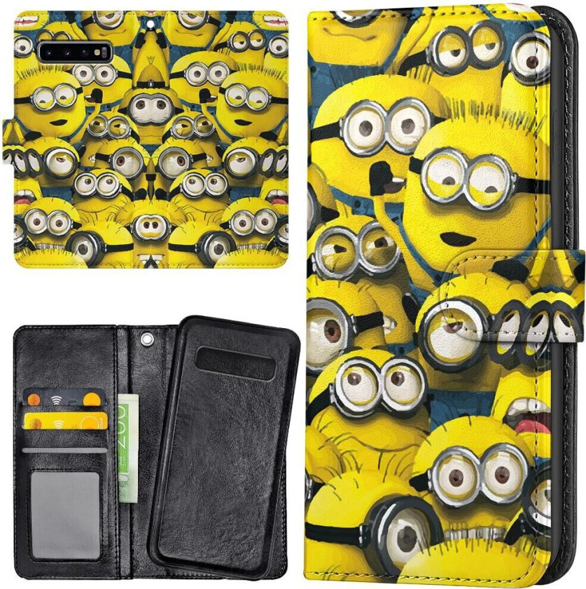 Samsung Galaxy S10 Plus - Lommebok Deksel Minions