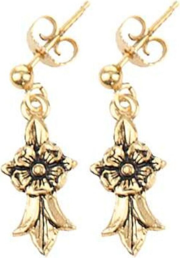 Løkenbunad, Øredobber i 925 forgylt sølv