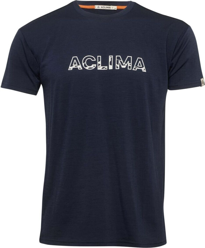 Men's Lightwool 140 Classic Tee Logo Navy Blazer S