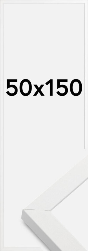 Ramme Amanda Box Akrylglass Hvit 50x150 Cm