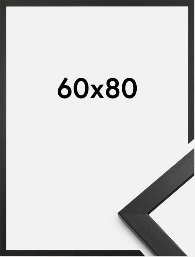 Bilde av Ramme Stilren Akrylglass Svart 60x80 Cm