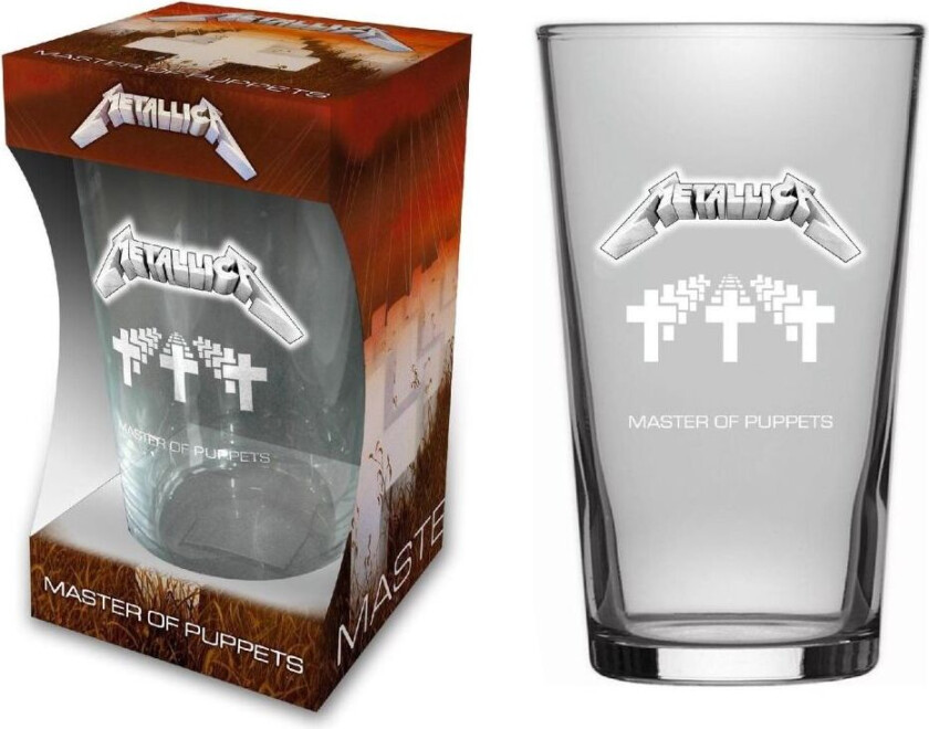 METALLICA - MASTER OF PUPPETS - BEER GLASS (BOXED)