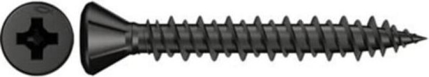 Fischertechnik Fischer 665104 Gipsfiberpladeskruer 3.9 mm 45 mm Krydskærv Philips Stål Fosfateret 1000 stk