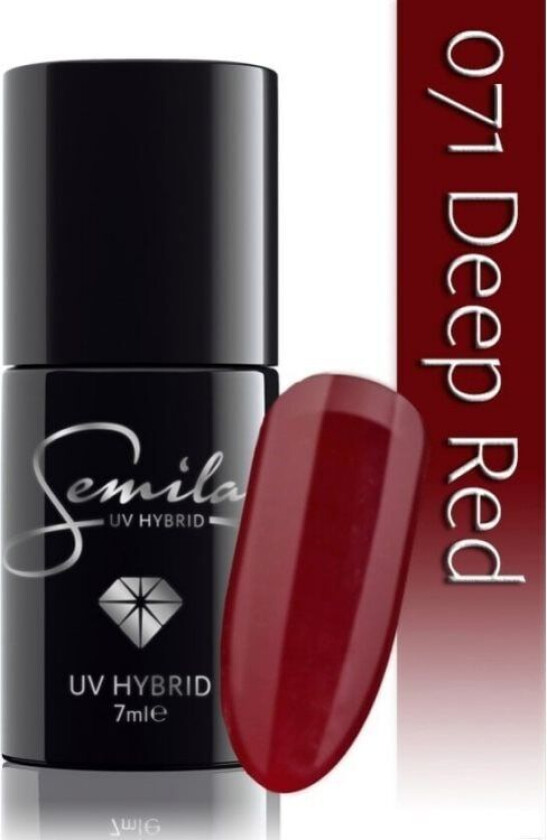 SEMILAC UV Hybrid hybridlakk 071 Deep Red 7ml