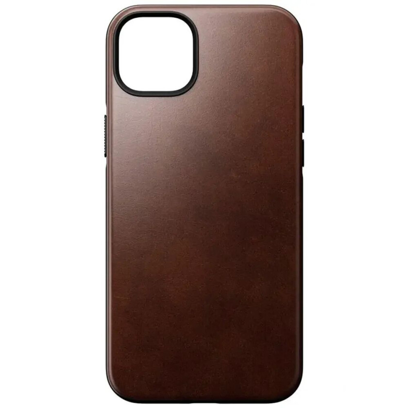 iPhone 14 Plus Modern Horween Leather Deksel - MagSafe Kompatibel - Brun