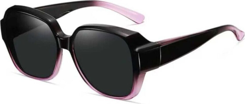 Polarized Suncovers Solbriller Over Glasses Sort/lilla