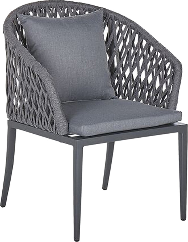 Hagestol 2 stk aluminium grå LIPARI - Grå