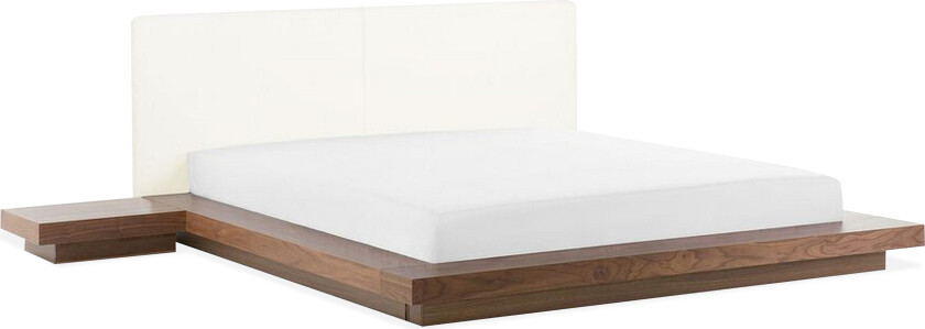 Sølvsmith Kontinentalseng med Sidebord 160x200 - Brun