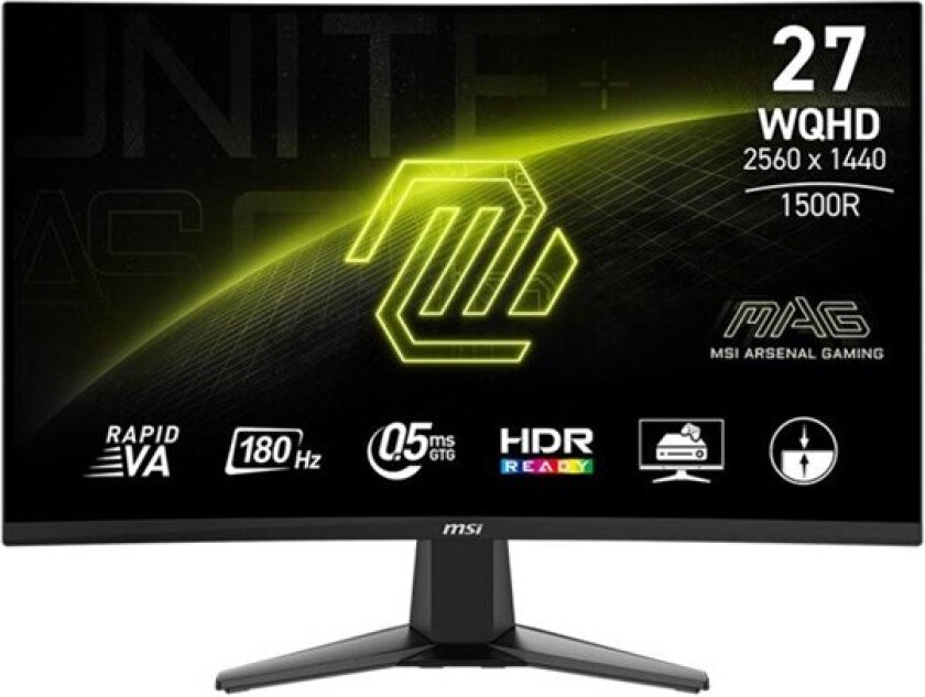 27" MSI MAG 27CQ6F - LCD monitor - curved - 27" - HDR