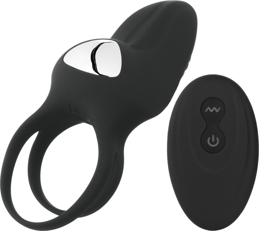 Melt Vibrerende Fjernstyrt Penisring - Svart