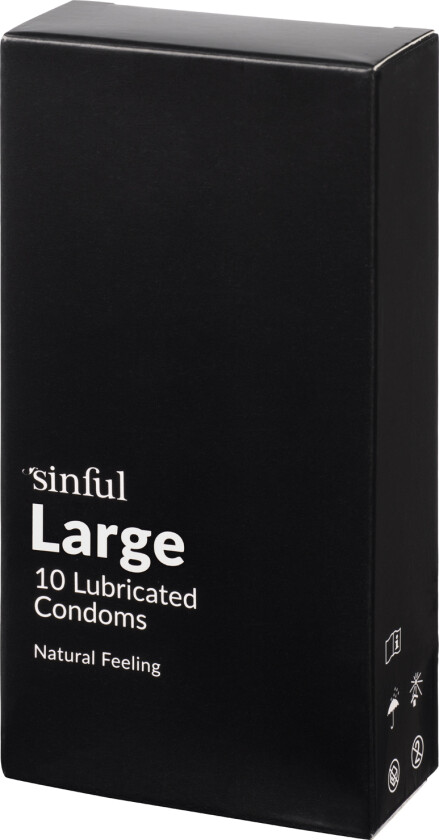 Large Kondomer 10 stk     - Klar