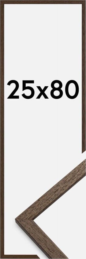 Ramme Edsbyn Akrylglass Valnøtt 25x80 Cm