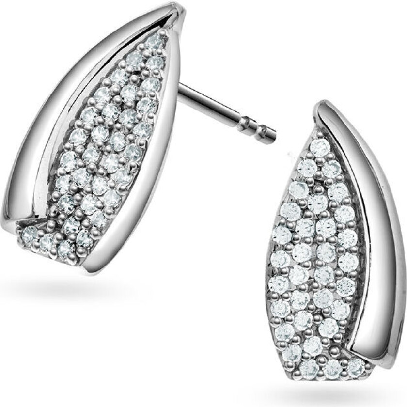 Bilde av , Øredobber i 925 sølv med zirkonia