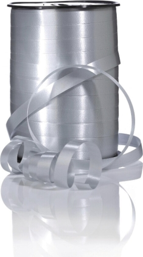 Gavebånd Glossy, 10 Mm X 250 M, Sølv