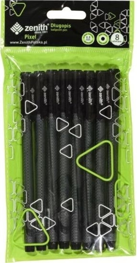 Pixel Kulepenn 0,5Mm 8 Stk. Svart Fair
